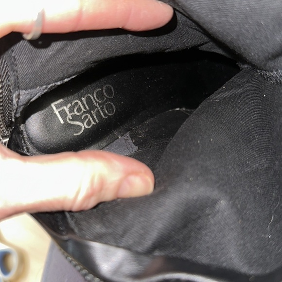 Franco Sarto Meyer Leather Riding Boots, Black, Full-back Zipper. NWOT - Picture 5 of 17